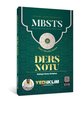 Yediiklim Yayınları 2025 MBSTS Konu Anlatımlı Ders Notu - Kitapiks.com