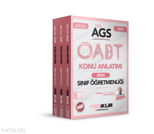 Yediiklim Yayınları 2025 MEB AGS ÖABT Sınıf Öğretmenliği Konu Anlatımı