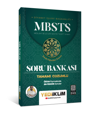 Yediiklim Yayınları MBSTS Tamamı Çözümlü Soru Bankası - Kitapiks.com
