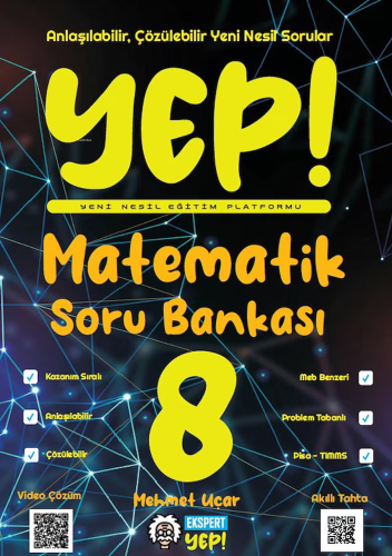 Yep 8. Sınıf Matematik Soru Bankası - Kitapiks.com